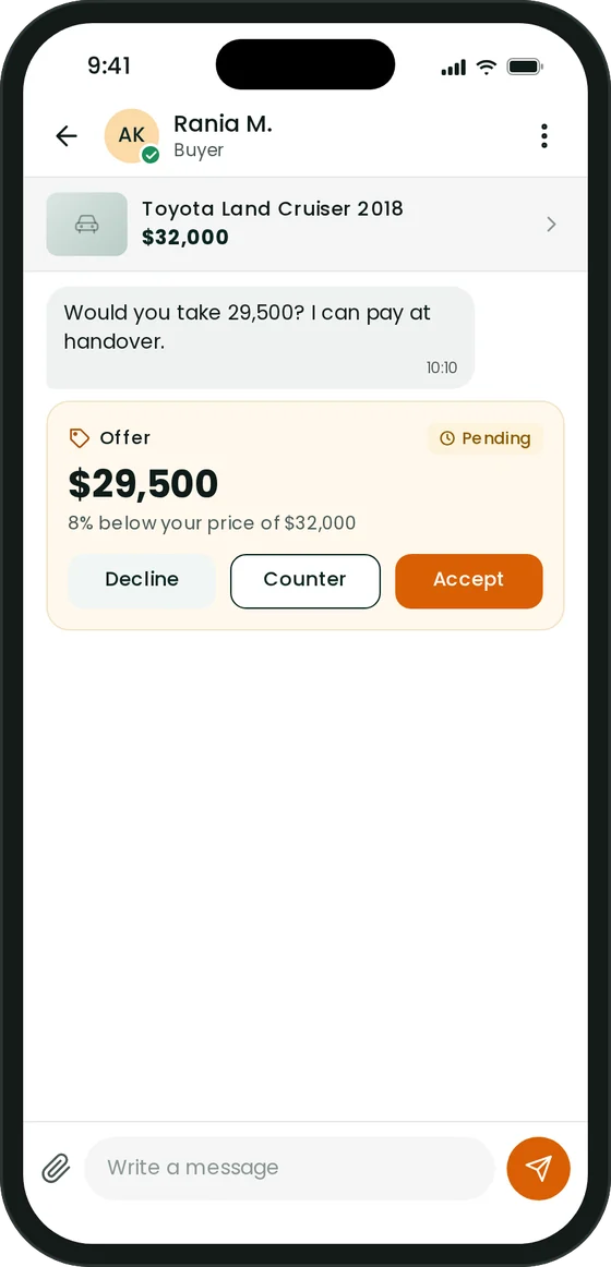Make an offer